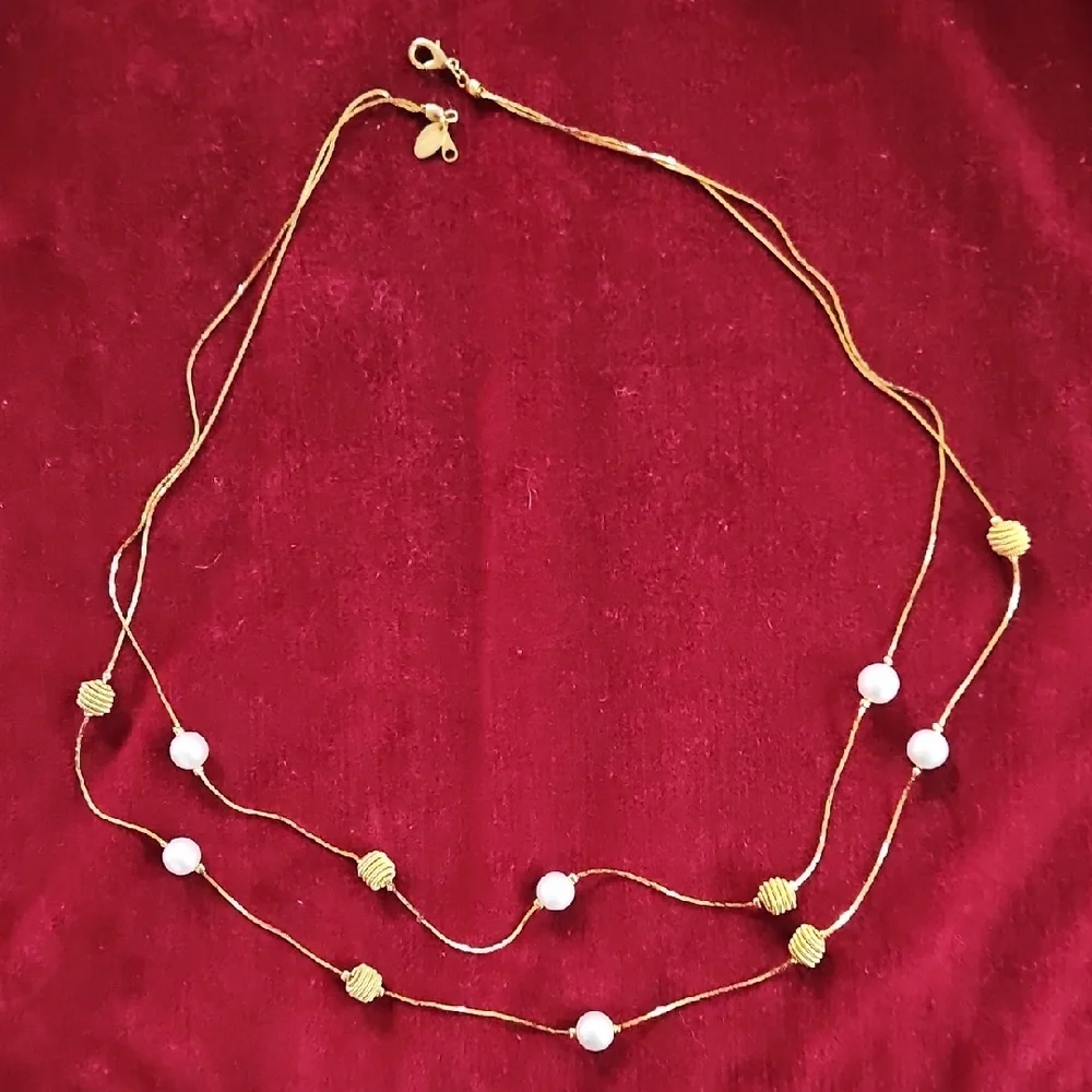 Stylish Double Necklace - Picture 1 of 4